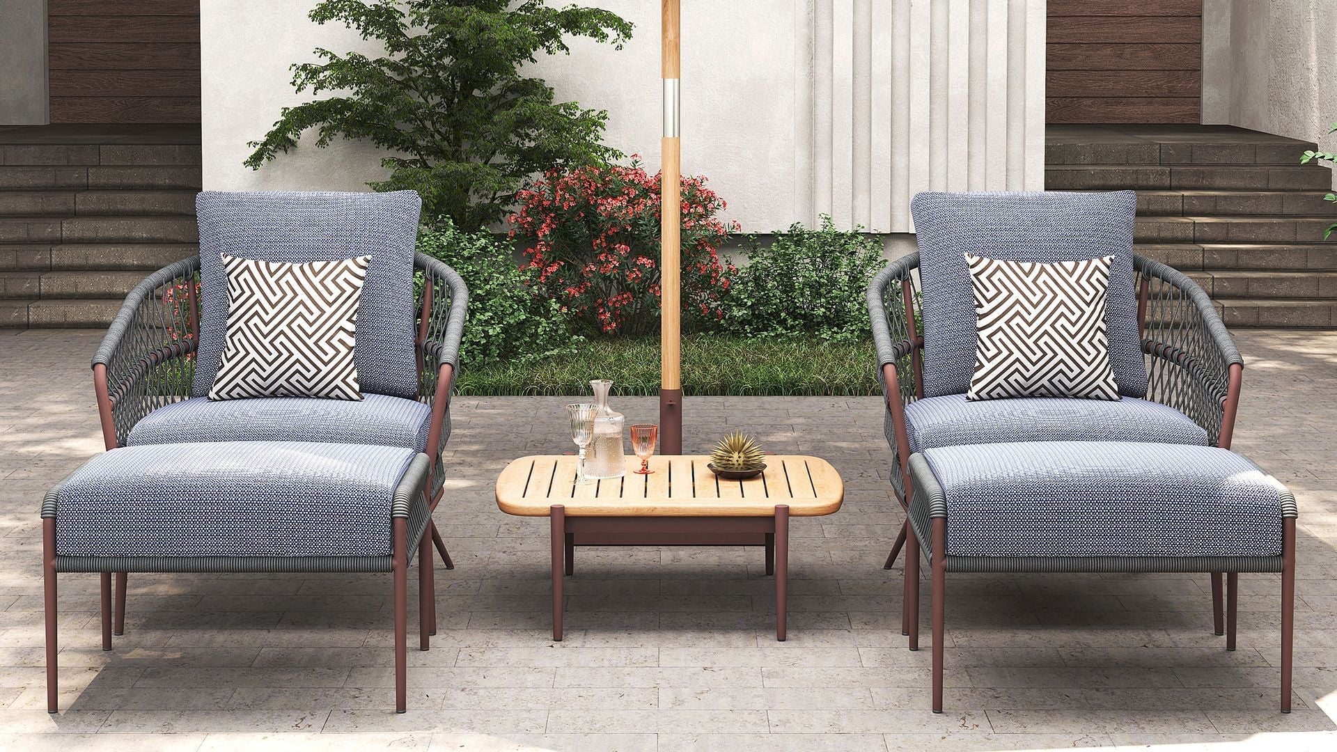 Ottomans andd Footstools for Outdoor Comfort - Be A Little
