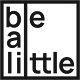 "Be A Little" logo features "be" stacked vertically next to "a little" in a black & white design.