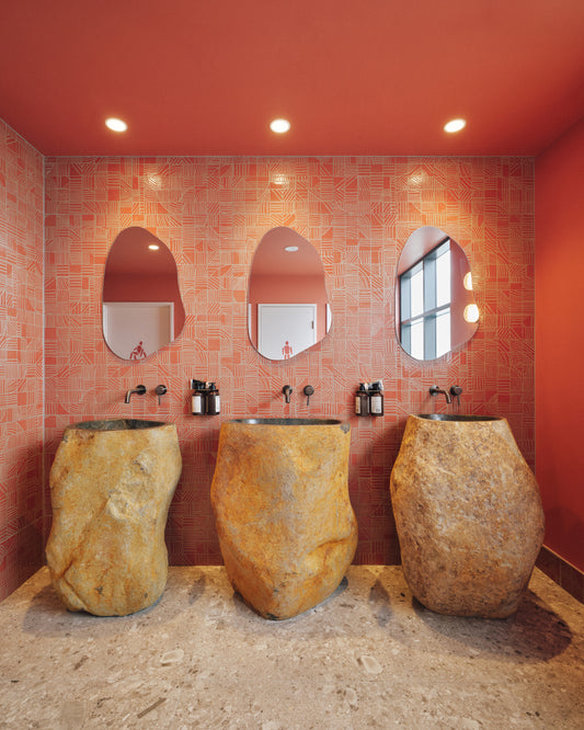 well stone pedestal basin
