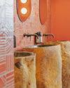 well stone pedestal basin