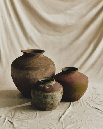 vintage terracotta vessel