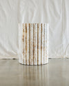 clay travertine stool