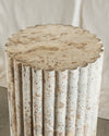 clay travertine stool