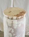 ivory marble stool
