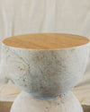 biscuit travertine stool