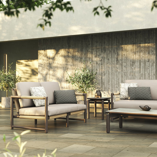 timo alu 2-seater sofa