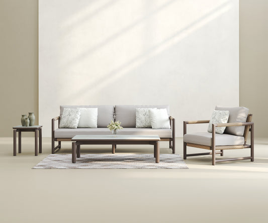 timo alu 3-seater sofa