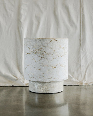 lime marble planter