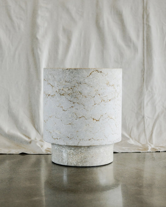 lime marble planter