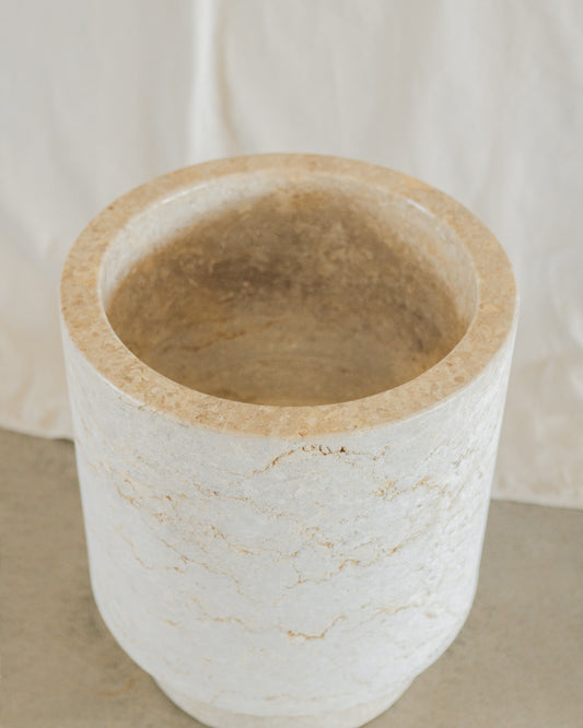 lime marble planter